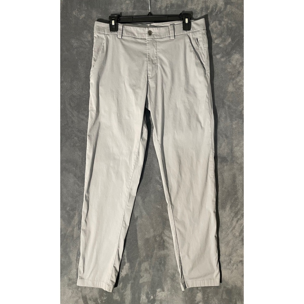 Lululemon Mens ABC Commission Pants 30x30 Light Grey Performance Chino Slim